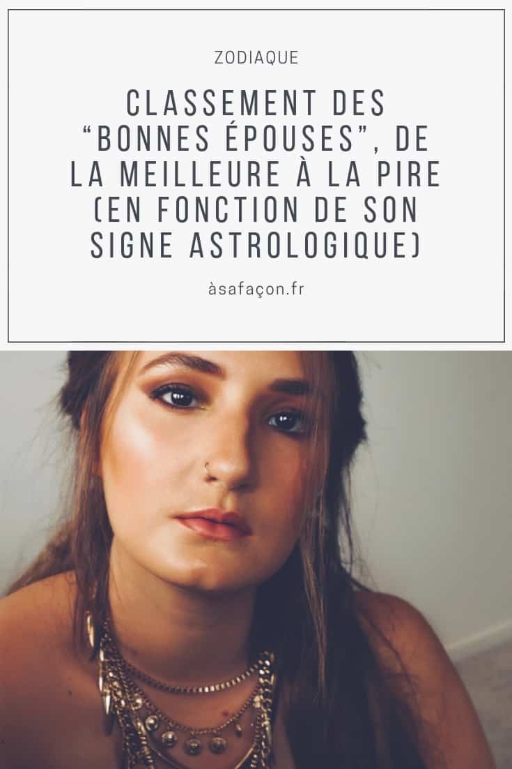 Classement Des “Bonnes Épouses”, De La Meilleure À La Pire (En Fonction De Son Signe Astrologique)
