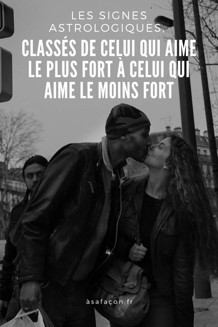 Les Signes Astrologiques, Classés De Celui Qui Aime Le Plus Fort À Celui Qui Aime Le Moins Fort