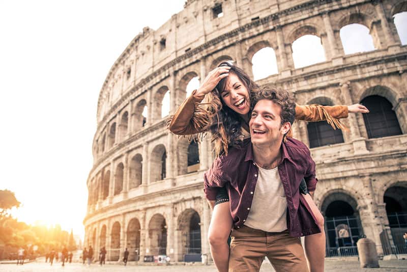 ferroutage couple à Rome