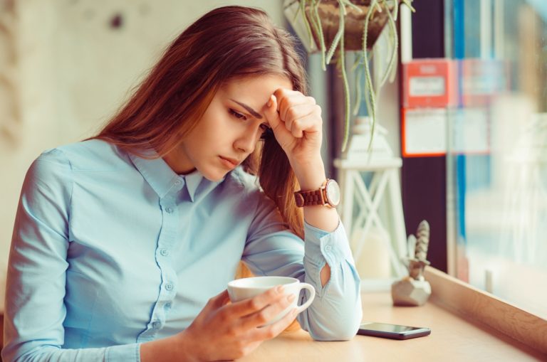 femme triste