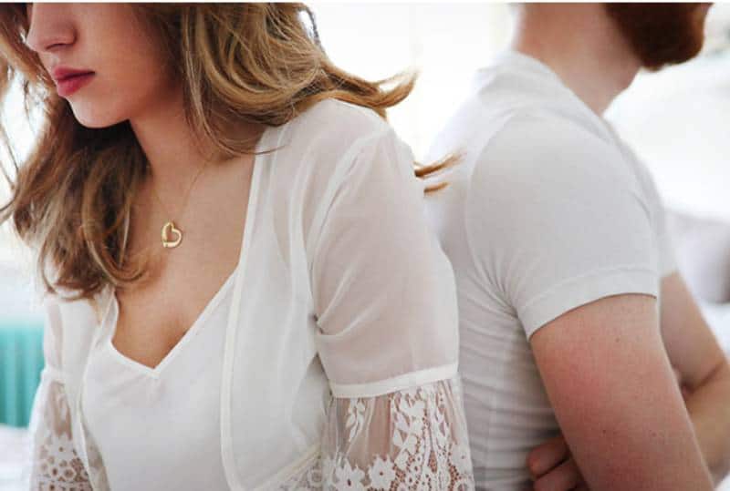 Couple ayant des problèmes relationnels