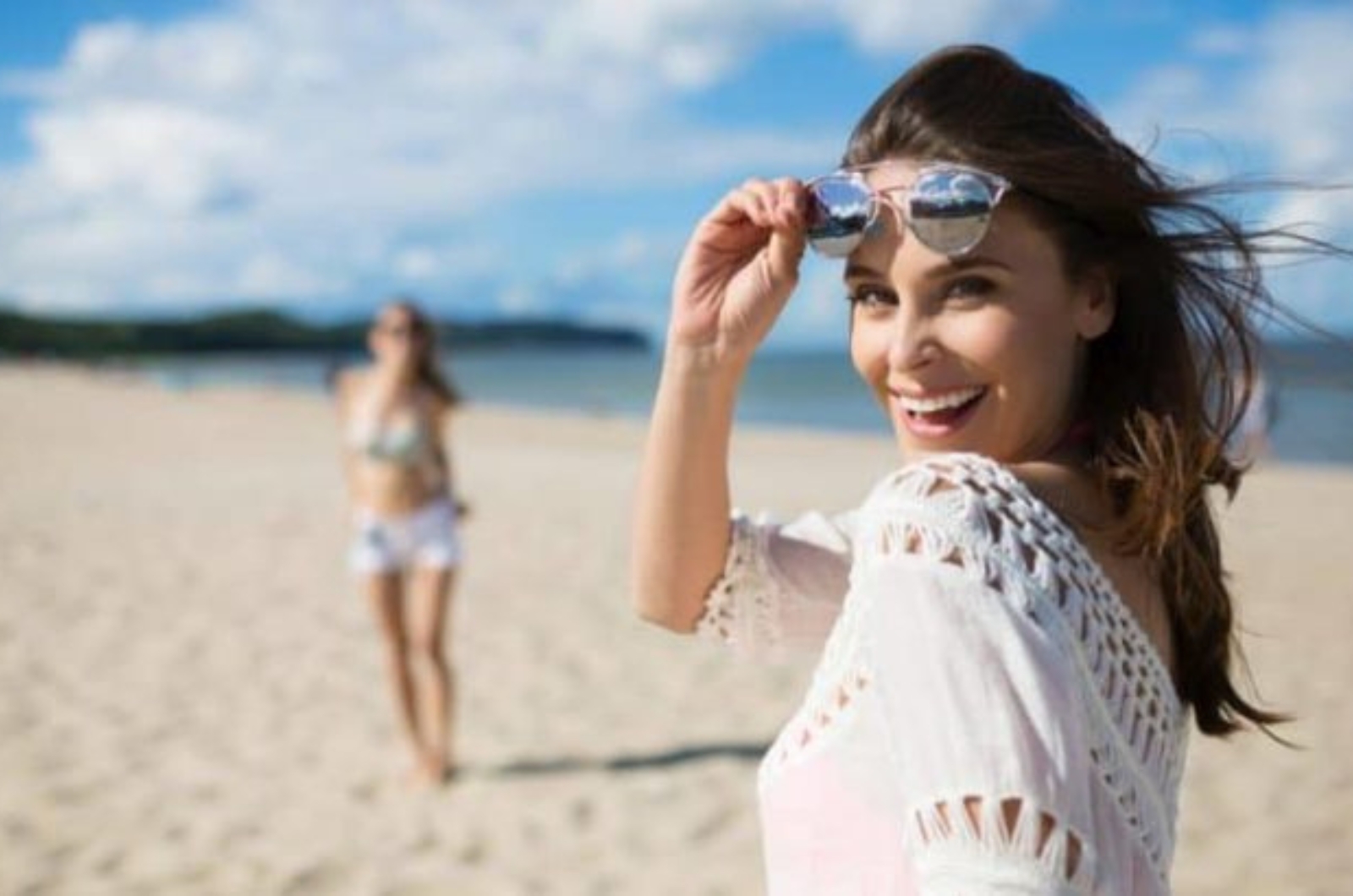 femme sur la plage