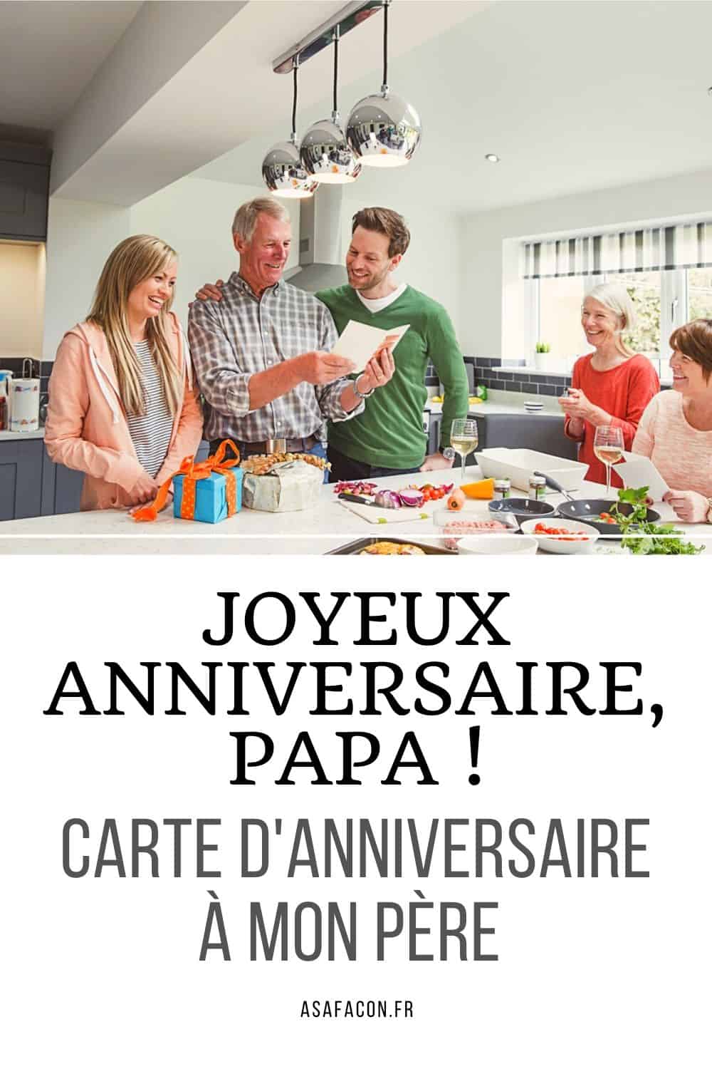 Joyeux Anniversaire, Papa ! Carte D'anniversaire À Mon Père