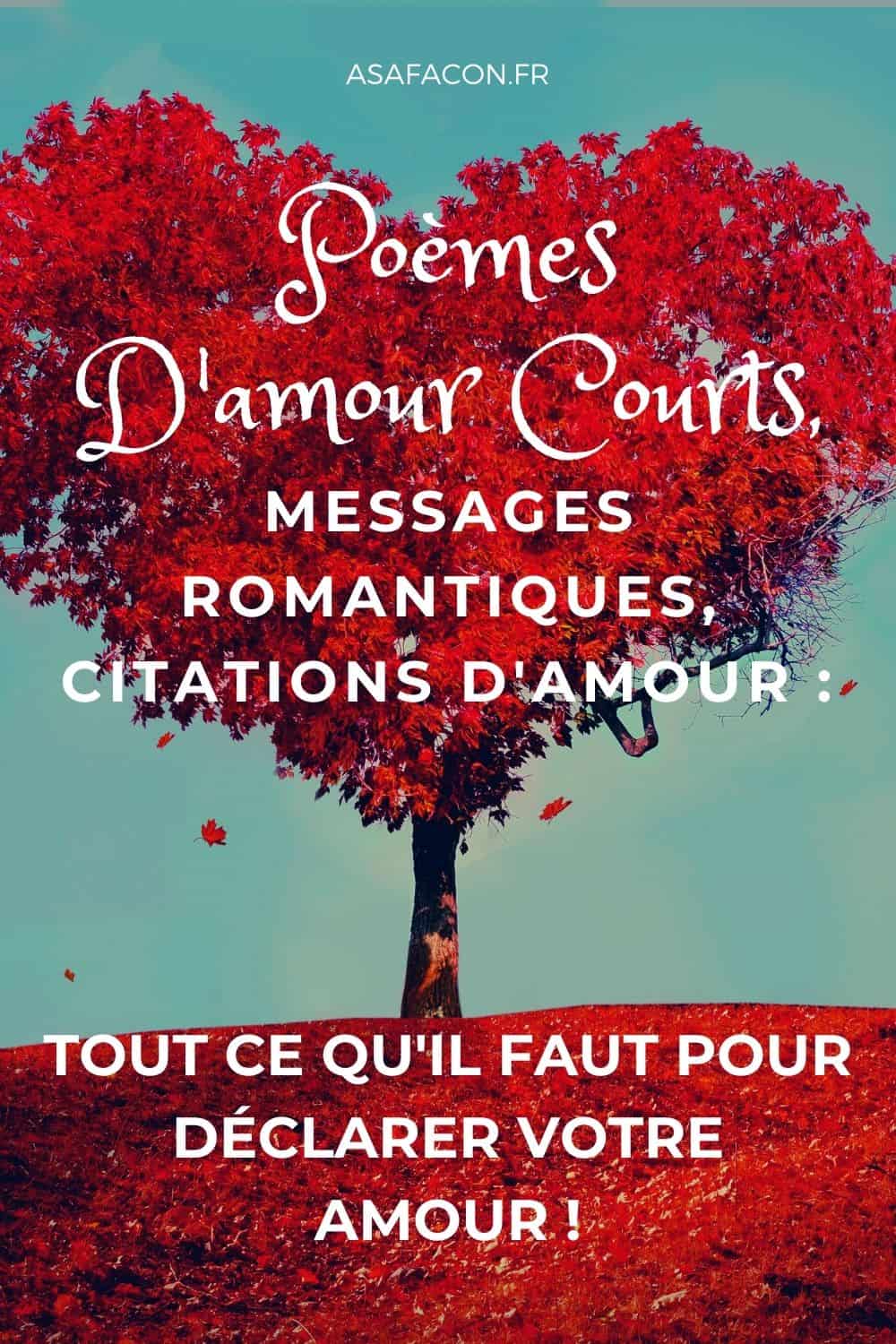 Poèmes D'amour Courts, Messages Romantiques, Citations D'amour : Tout Ce Qu'il Faut Pour Déclarer Votre Amour !