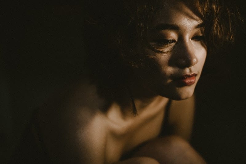 portrait d'une femme déprimée