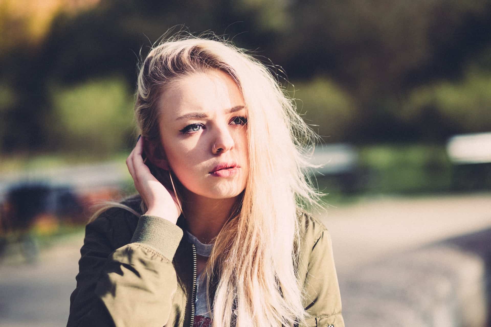 une femme blonde imaginée