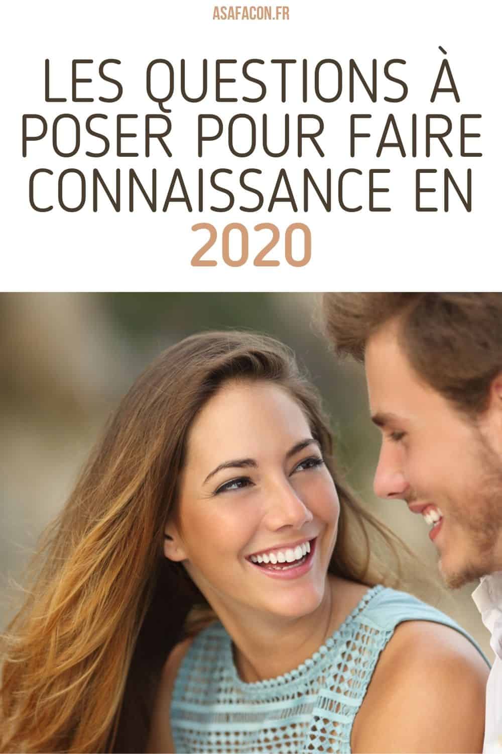 Les Questions À Poser Pour Faire Connaissance En 2020