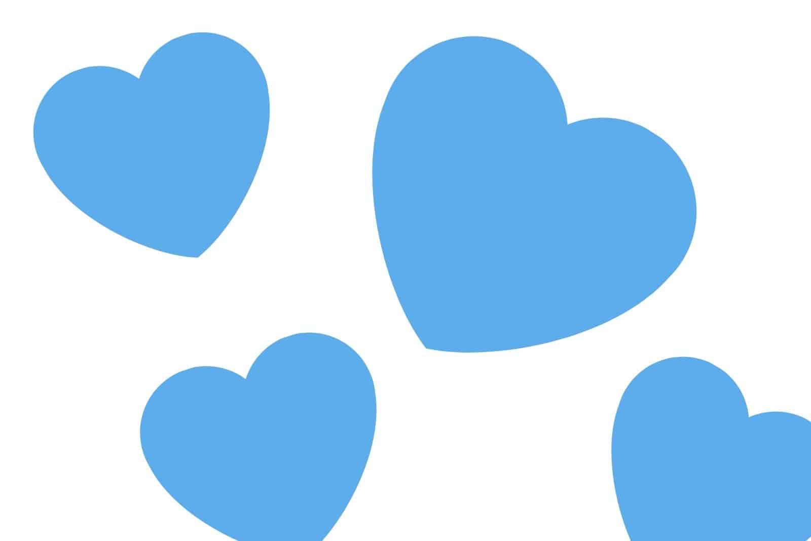 emoji coeur bleu