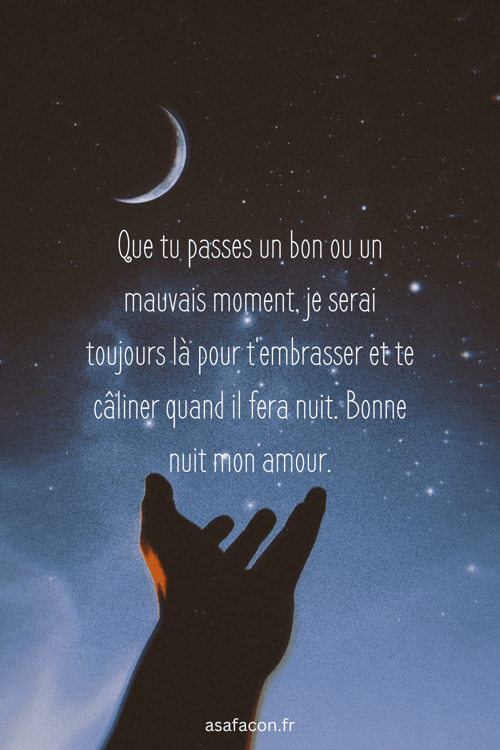 bonne nuit mon amour message mignon