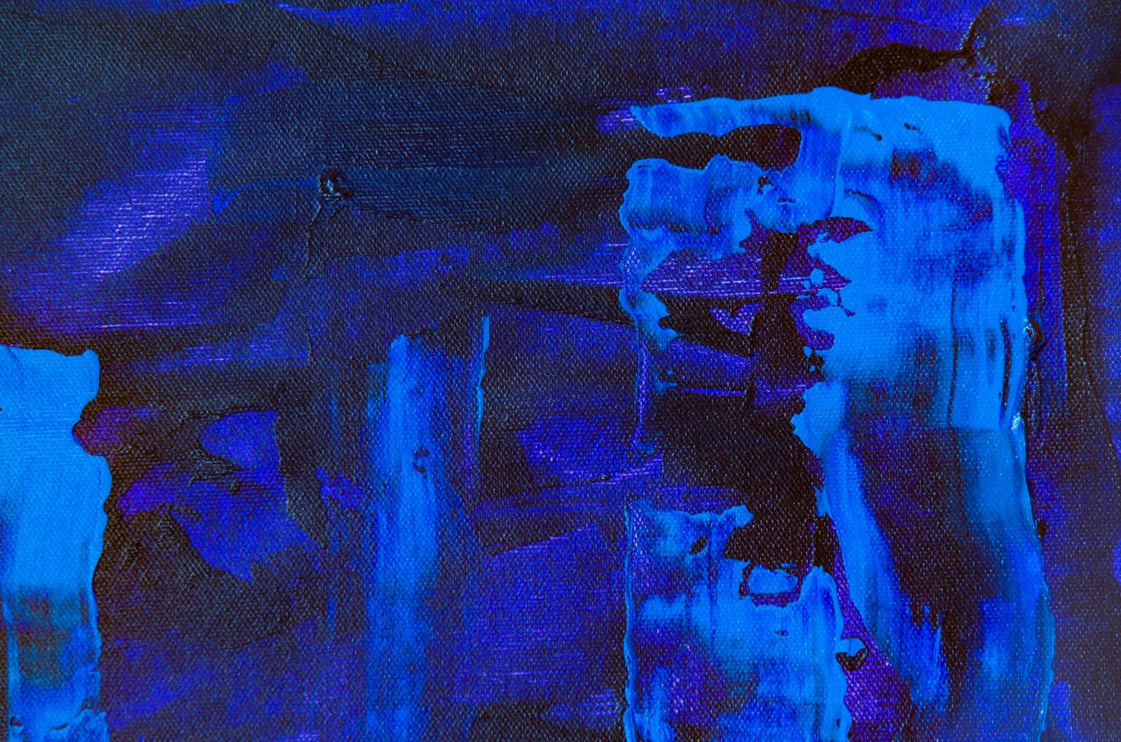 peinture bleue