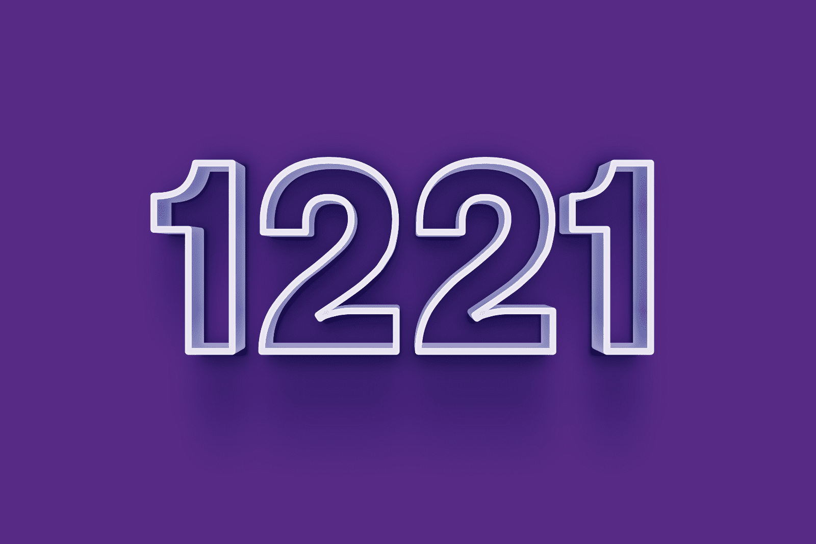 1221 sur fond violet