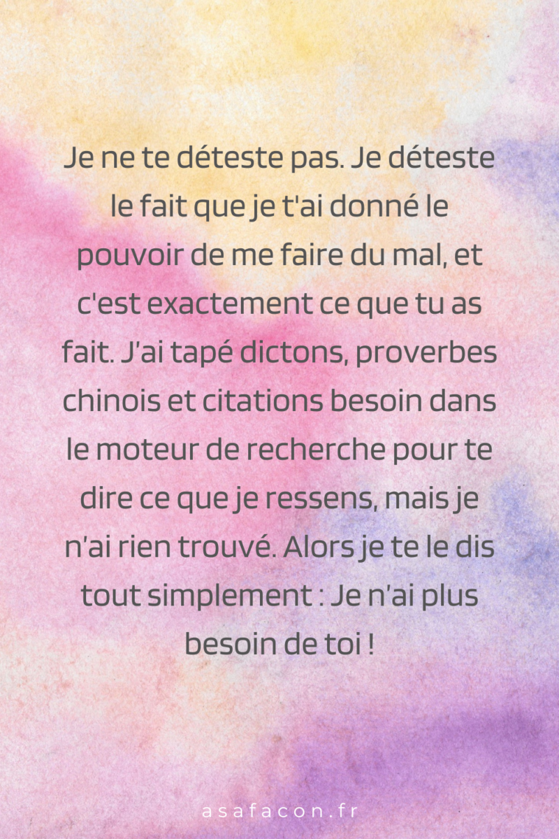 Citations Quand Les Gens N’ont Plus Besoin De Toi Dans La Vie