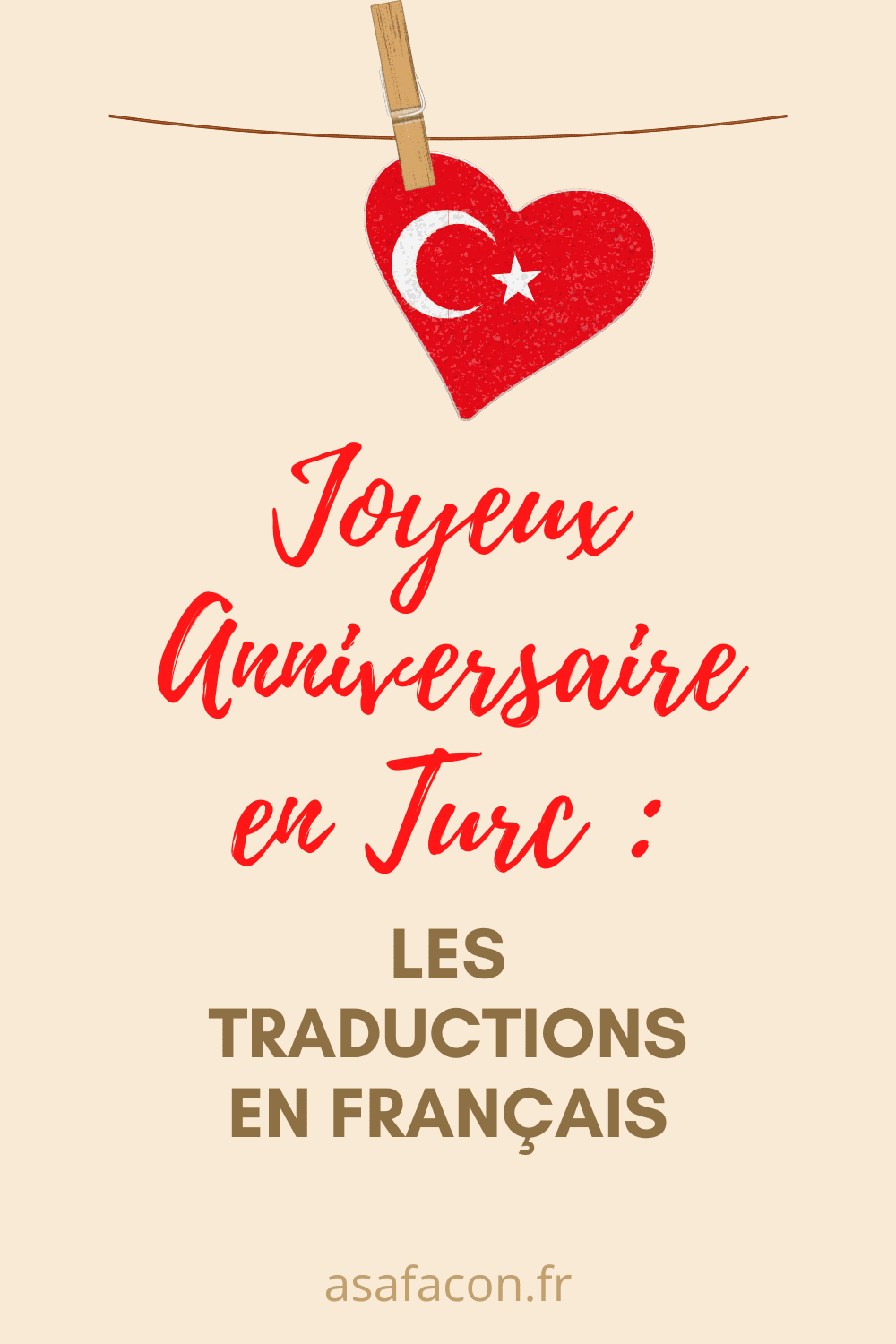 Joyeux Anniversaire en Turc  Les Traductions en Français
