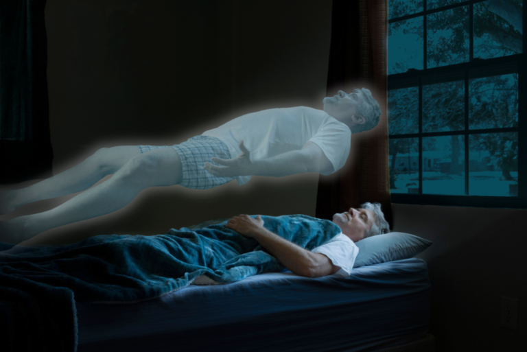 homme mort au lit