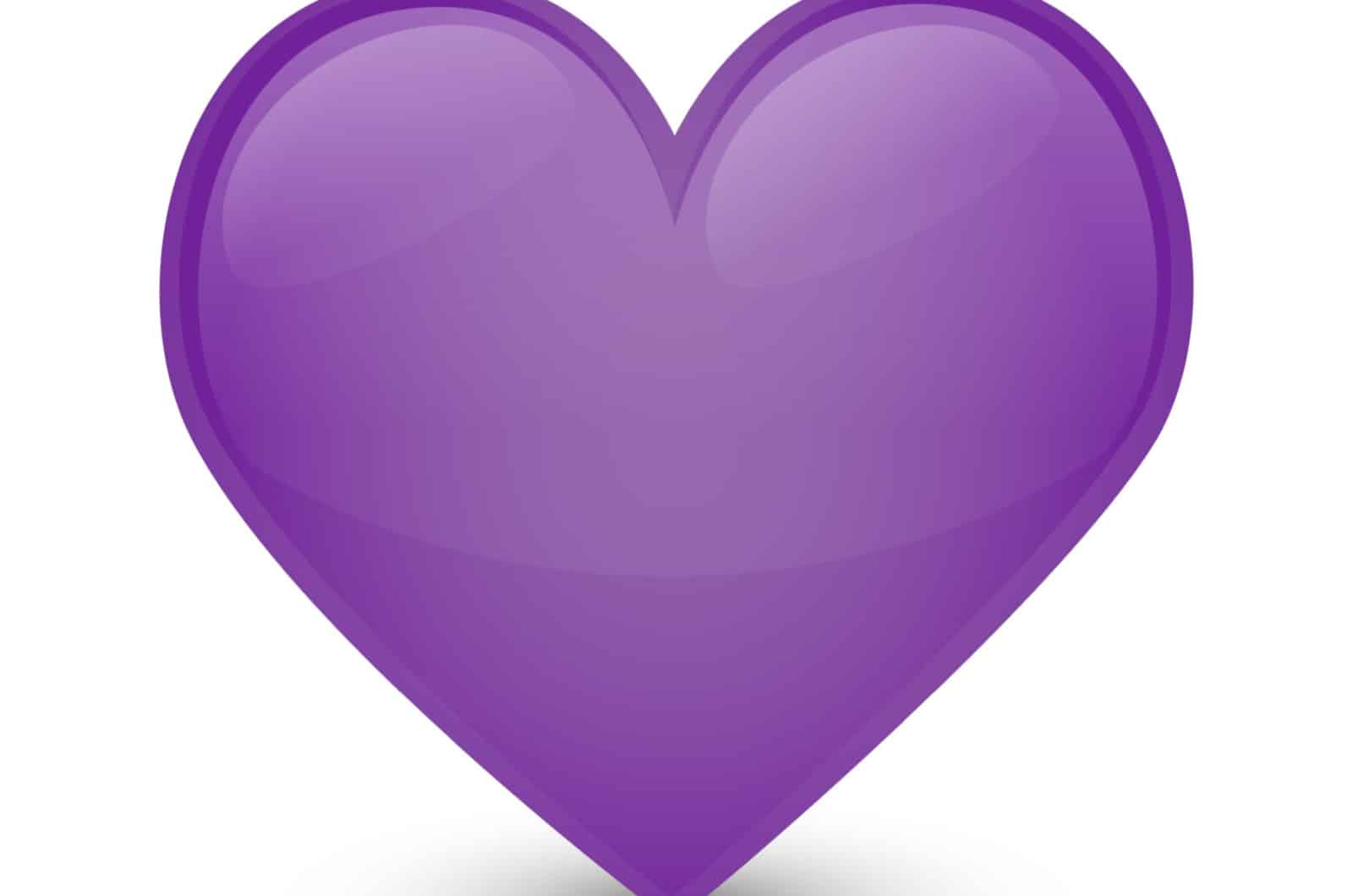cœur violet