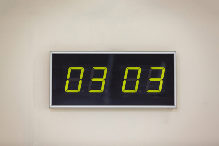 numéro numérique noir