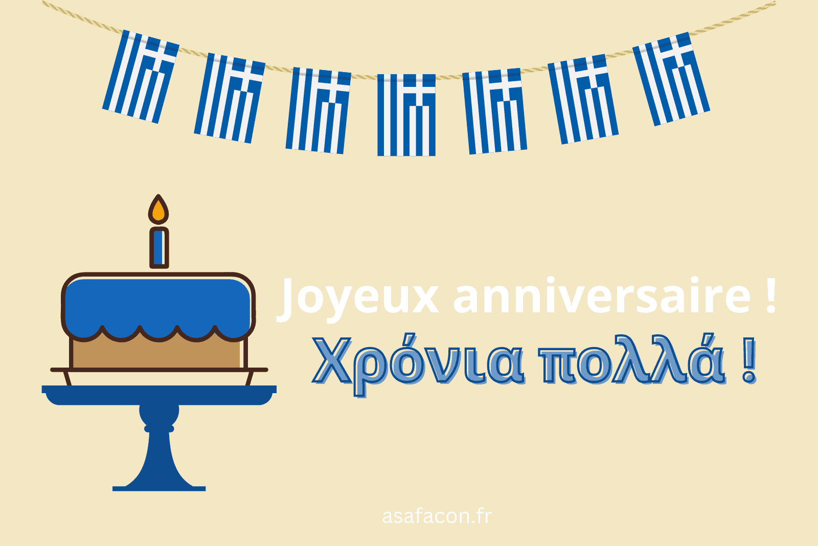 joyeux anniversaire en langue grecque
