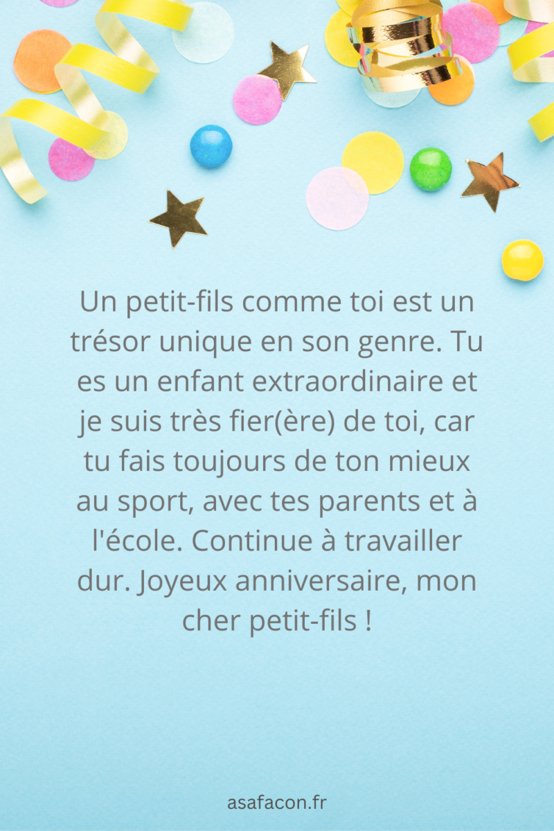 Comment Souhaiter Un Joyeux Anniversaire À Son Petit-fils