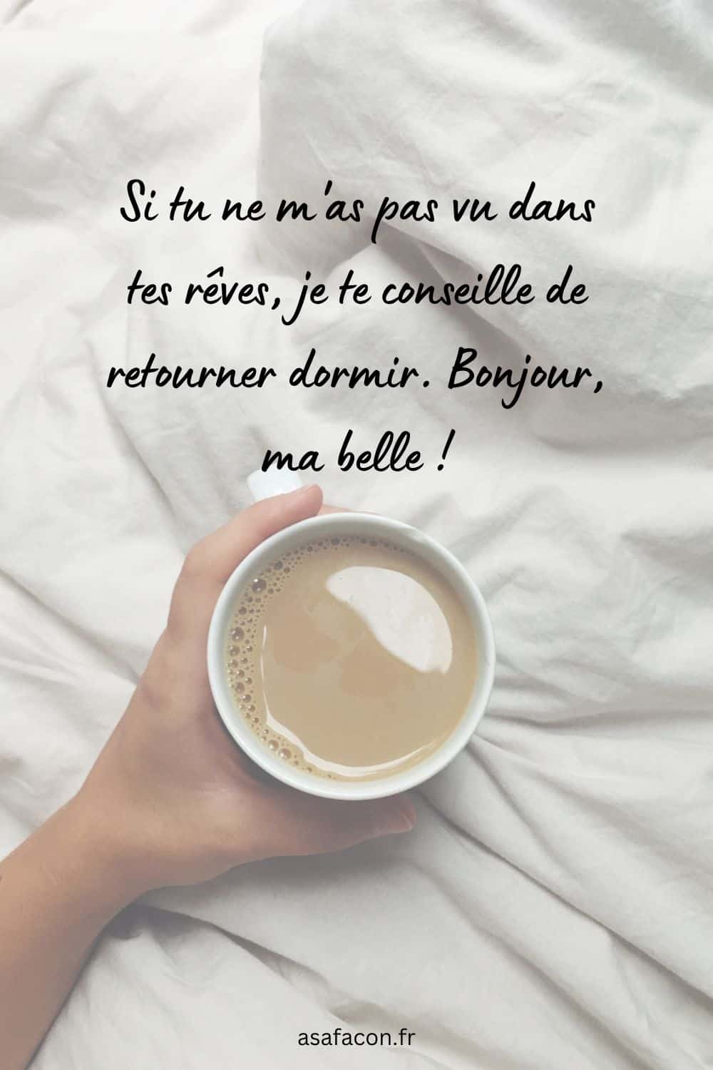 Si tu ne m'as pas vu dans tes rêves, je te conseille de retourner dormir