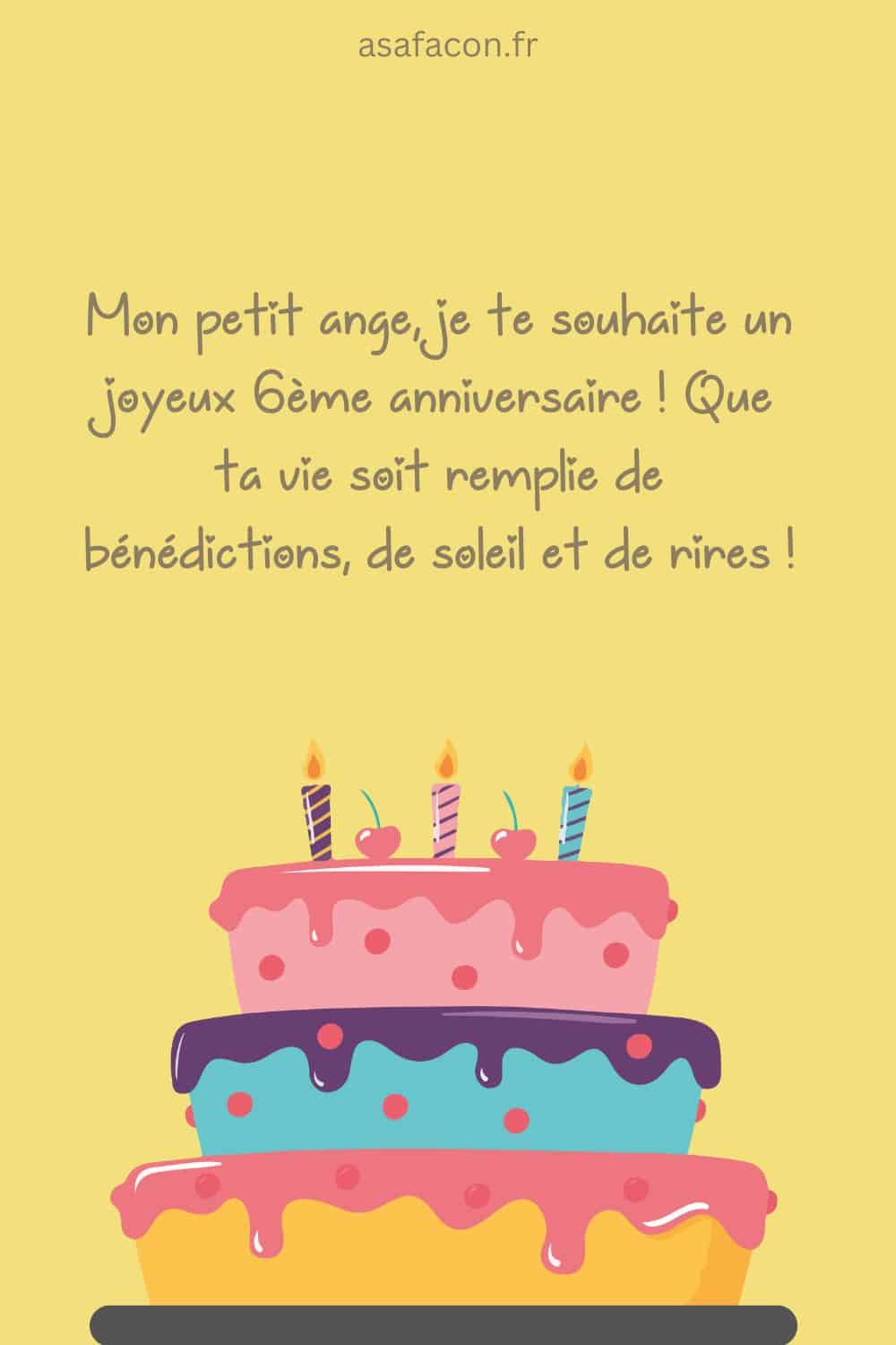 texte d’anniversaire de 6 ans pour un frère