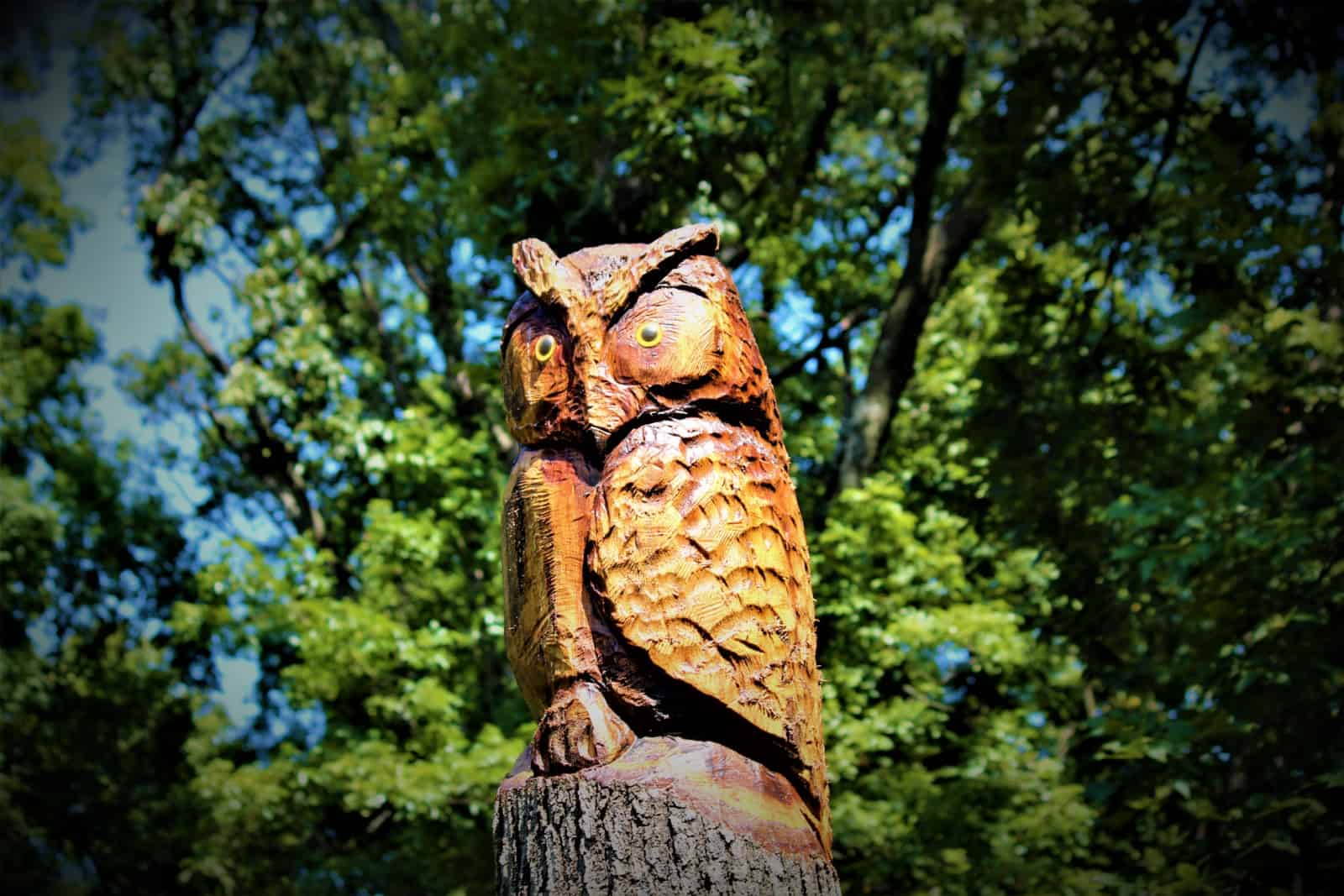 Sculpture de hibou