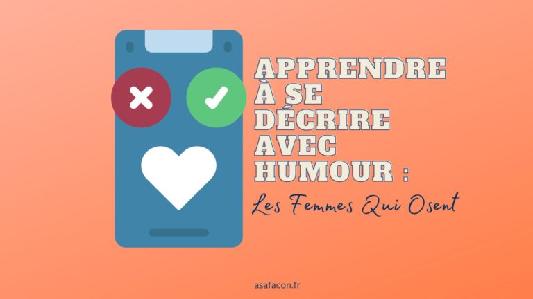 illustration d'un concept de se décrire avec humour