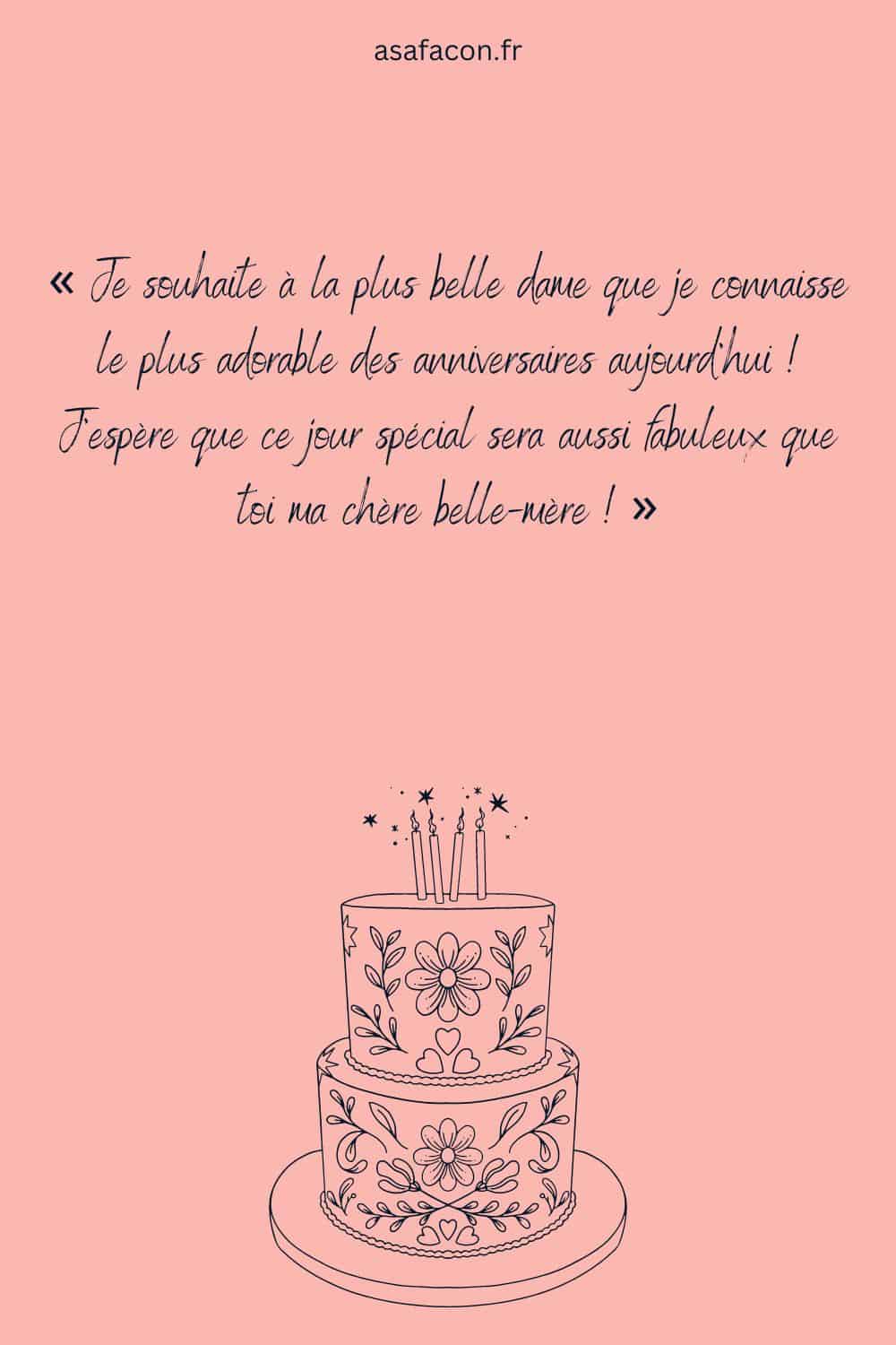 sms originaux pour dire joyeux anniversaire belle maman