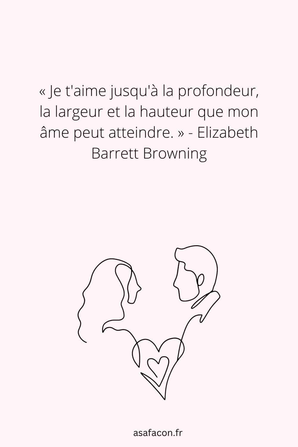 Citation flammes jumelles d'Elizabeth Barrett Browning