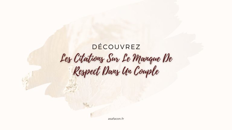 Citations sur les défauts dans une relation